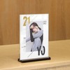 ECKEK 2 Pack Acrylic Sign Holder Menu Displays Double Sided