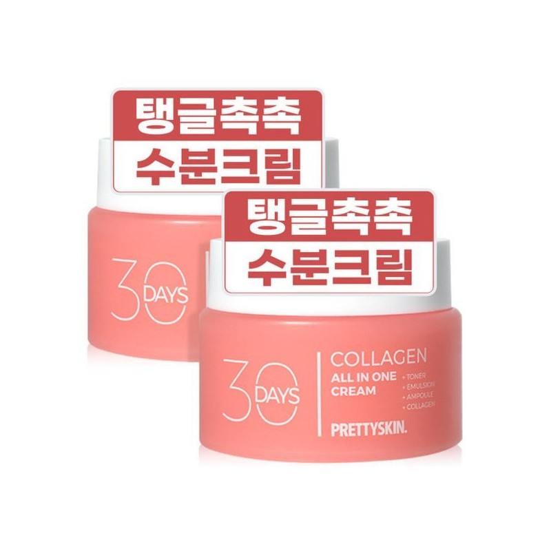 Pretty Skin 프리티스킨 30 Days 올인원 보습 수분크림 대용량 100ml