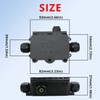 MAKERELE Waterproof Junction Box with Terminals and Screw IP68,3 Way
