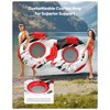 QPAU Inflatable Double River Tube, 2 Person 660lb Capacity, Puncture-Resistant