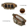 Kattee Leather Canvas Camera Bag Vintage DSLR SLR Messenger Shoulder