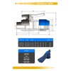PP Ball Valve 25 mm x 3/4 Inch PP Clamp