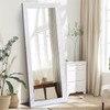 YLYHSST 65"x24" Full Length Mirror Solid Wood Frame Arched Floor
