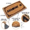 FNDMCTPS Funny Welcome Coir Doormat - Shamone in - Heavy-Duty
