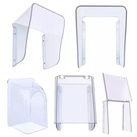 A 초인종 케이스 커버 덮개 빗물 현관 투명 야외 인터폰 방수 [K. F1409] Doorbell Case Cover Waterproof Transparent Outdoor Intercom Rainproof [K. F1409]