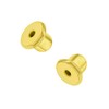 Replacement Pair (2) 18k Gold Plated Earring Screw Backs Fits