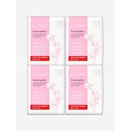 Organic 100% cotton cover vegan sanitary napkin super long overnight 4 packs (24 sheets) / 유기농 100% 순면커버 비건생리대 슈퍼롱 오버나이트 4팩 (24매)