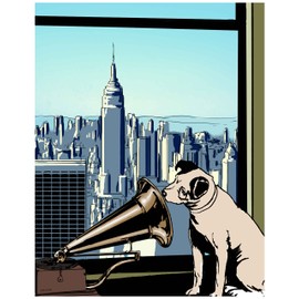 ArtDash® Studio Presents: NIPPER THE DOG ~ NEW YORK CITY (8"×10" print)
