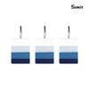Sunlit Ombre Blue Decorative Shower Curtain Hooks, Blue Navy Shower