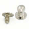 50 Sets 5mm 1/4" Head Button Brass Stud Screwback Screw