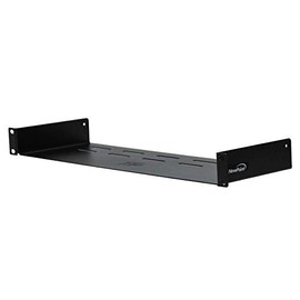 NavePoint Universal Rack Tray Vented Shelves 1U Black 6 Inches (150mm deep) No Lip