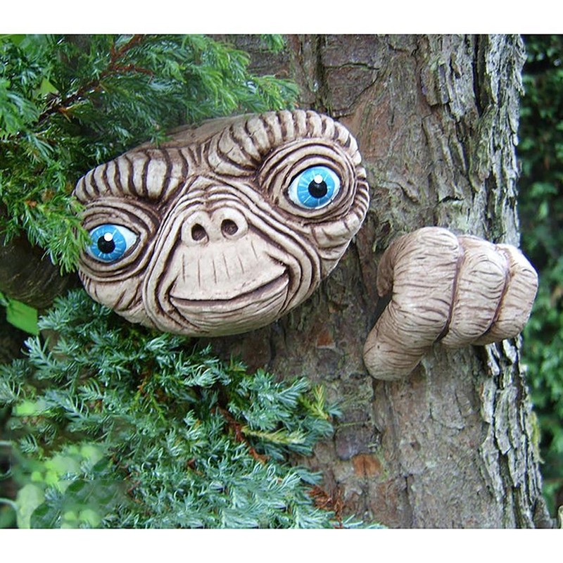 Tree Face Garden Ornaments Resin Elf Out The Door Tree