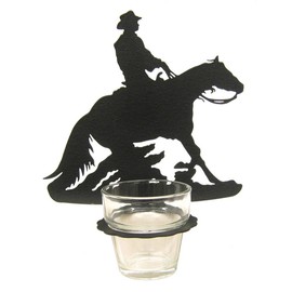 Innovative Fabricators, Inc. Reining Horse Tea Light Votive Candle Holder Wall Sconce