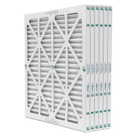 Glasfloss ZLP16251 (6 Pack) - 16" x 25" x 1" Z-Line Pleated Air Filter, MERV 10