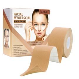 VMe Lifting Tape Face Lifting Eye Sagging Tape V-Line Tape Facial Wrinkle Tape, 2 Pieces, China, Beige / 브이미 리프팅 테이프 얼굴리프팅 눈처짐테이프 브이라인테이프 얼굴주름테이프, 2개, 중국, 베이지