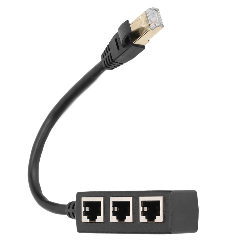 RJ45 Ethernet Adapter Cable Extension 1 to 3 Port Excellent