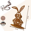 Rostikal Patina Rabbit Figurine for Easter Decoration, 30 x 19
