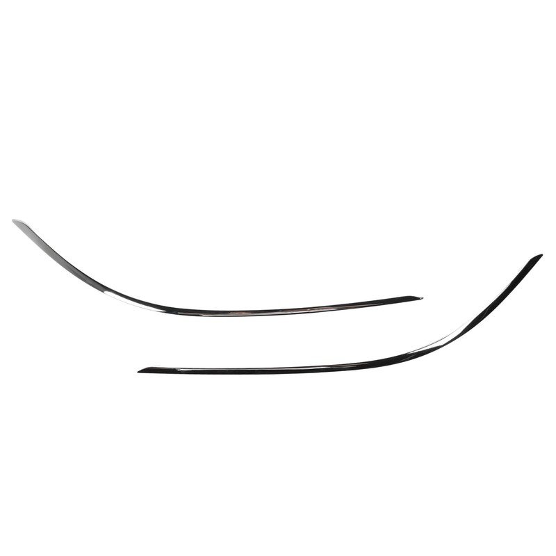 2pcs Front Bumper Lower Chrome Molding Trim Replacement For Benz