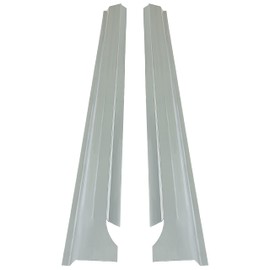 KUAFU Slip-on Rocker Panels Compatible with 2009-2018 Dodge Ram 1500 2500 3500 Crew Cab 4 Door Pickup Truck Rear Doors Driver & Passenger Side