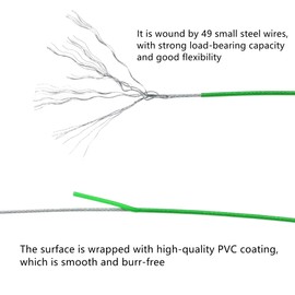 10 PCS Colored Stainless Steel Tethers,Lanyard Cables,Lock Cables