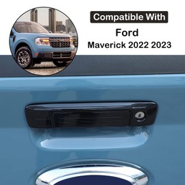 Aunginsy Car Tailgate Handle Cover Kit Compatible with Ford Maverick 2022 2023 Car Tailgate Handle Cover Trim Frame Tailgate Handle Scratch Protector Films Rear Handle Cover ABS Exterior Accessories