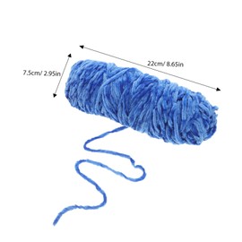 STOBOK Beginner-Friendly Chenille Yarn Knitting Crocheting Medium-Chunky Polyester Bulk Rolls Comfortable Crafting Yarn