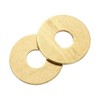 sourcing map M8 Flat Washer, 6 Pcs Brass Ring Flat