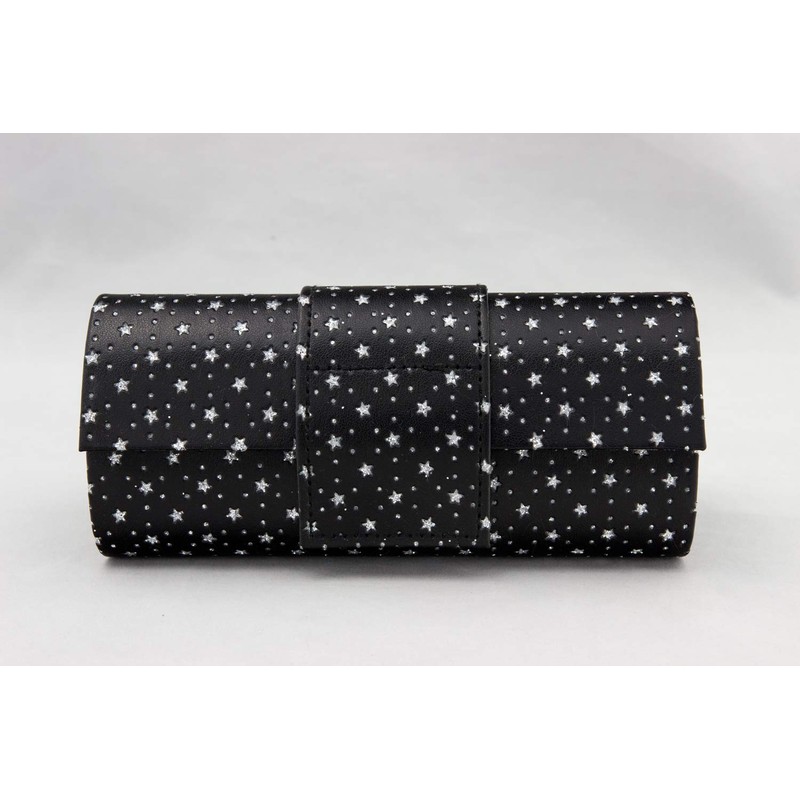 Mukojima 70C083-2 Sunglasses Glasses Case Semi-Hard Magnet Type Star Pattern
