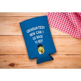 Graduation Drink Cooler Class of 2026 Graduated Now Can I Go Back to Bed 24-Pack Ultra Slim Can Drink Thermocoolers Party Pack