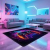 Cool Gaming Rug, 2.6’X5.2’ Gamer Rug Boys Room Decor, Gamepad