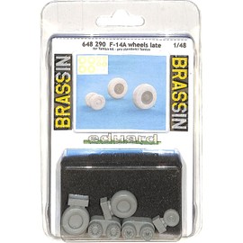 Eduard EDB648290 1:48-F-14A Tomcat Wheels (Tamiya) Brassin kit, Various