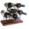 Kovot Tabletop Bottle Rack, 6 Wine Bottle Holder, Dark Brown