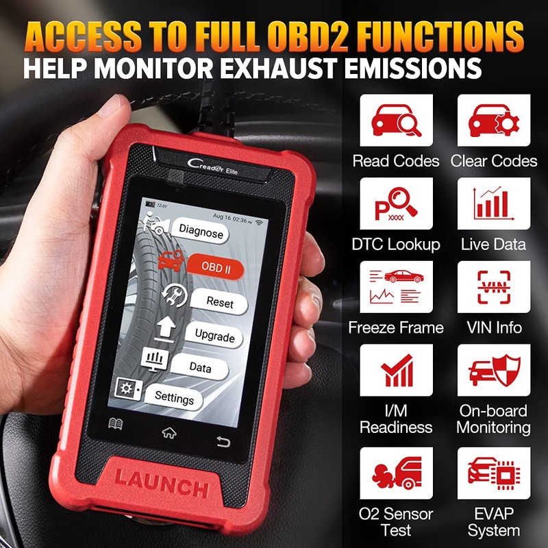 LAUNCH Elite ABS Bleeding Scan Tool,Engine Transmission ABS SRS OBD2