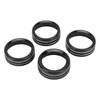 4pcs AC Switch Ring Aluminium Alloy Stylish Rustproof Center Console