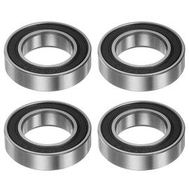 TOP-VIGOR 4Pcs 6801-2RS Deep Groove Ball Bearings, Z3 12mm x 21mm x 5mmDouble Sealed Industrial Bearings, Chrome Steel P5(ABEC5) Skateboard Bearings for Electrical Instrument Equipment