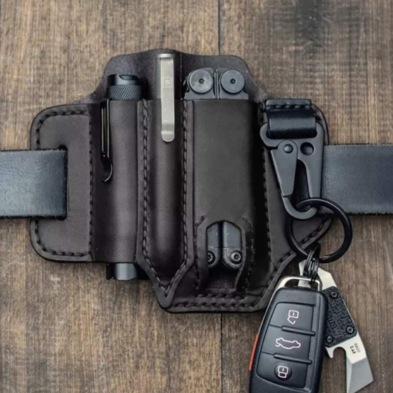 Multitool Leather Sheath Pocket Organizer, EDC Leather Sheath for Leatherman