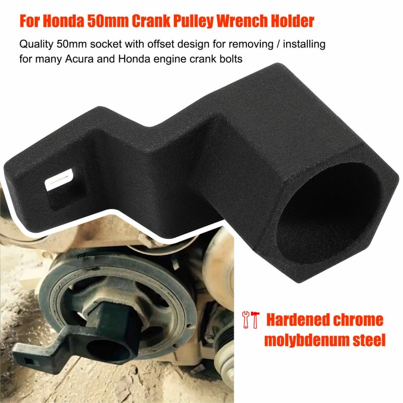 Unbranded 50mm For Honda Acura Crankshaft Pulley Holder Crank Bolt