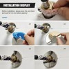 Stove Pipe Rosette, THETAG Cover Rosette Stainless Steel Heating Pipe
