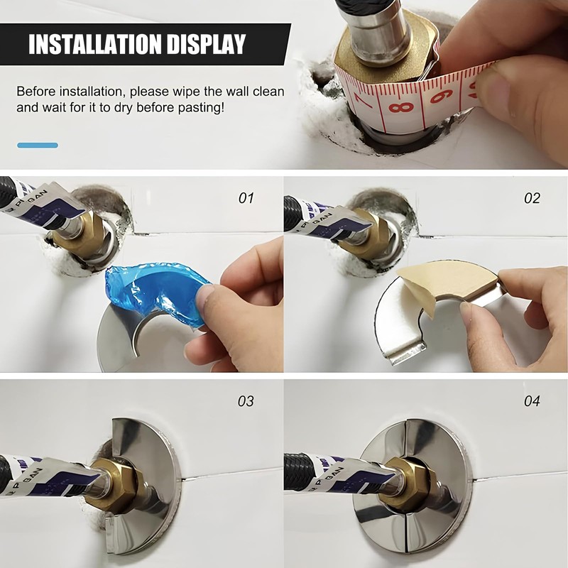 Stove Pipe Rosette, THETAG Cover Rosette Stainless Steel Heating Pipe