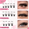 DIY Eyelash Extensions Set, Fluffy Volume Eyelashes, Individual False Eyelash