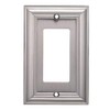 Cosgrove 1-Gang Satin Nickel Single Decorator Wall Plate