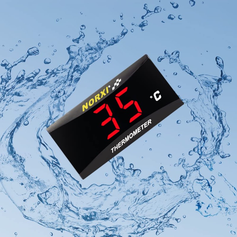 Norxi Cylinder Head Thermometer Engine Temperature Gauge 10mm 14mm with