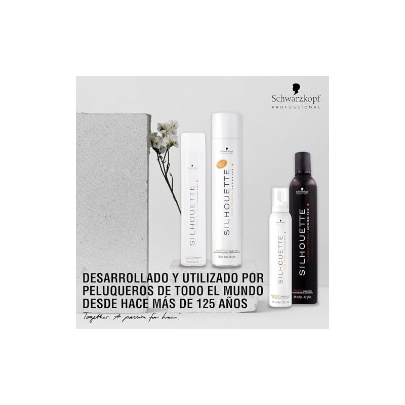 SILHOUETTE Laca Flexible Hold, Fijación Duradera Cabello con Volumen 500