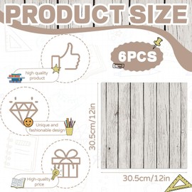 6 Pcs Locker Magnetic Wallpaper Locker Wood Wall Magnetic Sticker for Back to School Locker Accessories Classroom Office Supplies