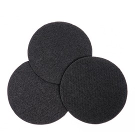 PAWZIDEA 3-Pack Replacement Activated Carbon Filter Outdoor Ready 3.1 Gallon Dog Poop Trash Can Brown/Black/Gray, 7.8" Round, 1/5" Thick Deodorizing Carbon Filters, Effective Odor Control