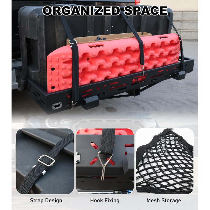 NIXFACE 2 Inch Hitch Receiver,Combine with Our UTV Cargo Rack