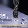 sourcing map 48pcs Jobber Drill Bits 2.5mm (0.098") Black Nitride