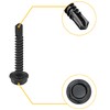 60 PCS Hex Head Self-Tapping Screws for Metal,Black 410 Stainless