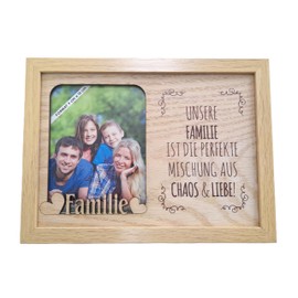 power gift OUR FAMILY IS THE PERFECT MIX OF CHAOS & LOVE Photo Frame Unique Message with Photography