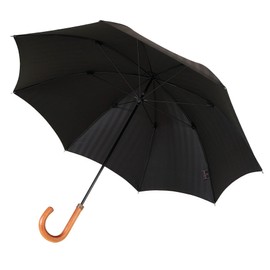 Makita Shoten, Made in Japan, MAKITA STANDARD Smart Silhouette, Herringbone Long Umbrella, mtst-L, Black